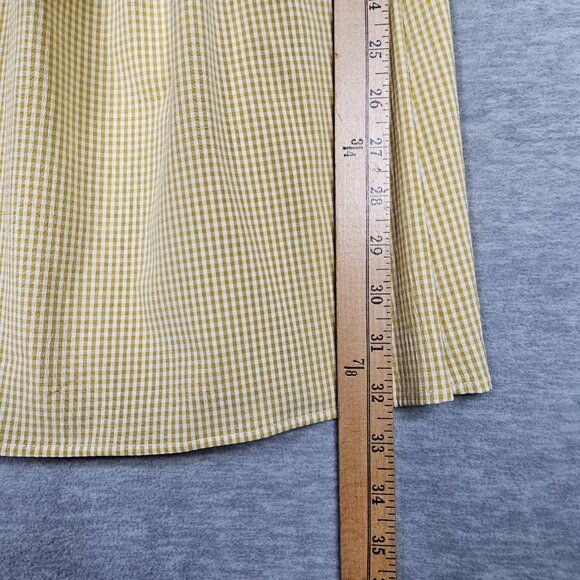 LULU'S Women's Yellow Plaid Off the shoulder Mini Dress Size S - Picture 7 of 7